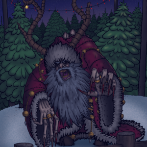 Here Comes Krampus Mini Poster