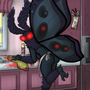 Mothman Maid Mini Poster